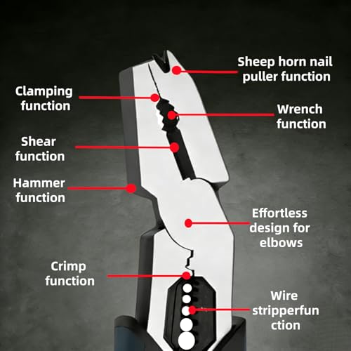 Industrial Wire Cutting Pliers,V-Shaped Head